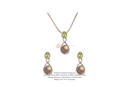 White Gold Plated | Fashion Pendant Sets